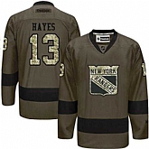 Glued New York Rangers #13 Kevin Hayes Green Salute to Service NHL Jersey,baseball caps,new era cap wholesale,wholesale hats